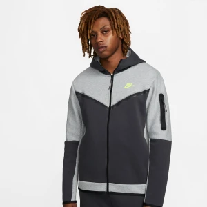 Nike Sportswear Tech Fleece Full-Zip Hoodie mężczyźni Bluzy szary rozmiar Odzież