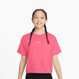 Sportswear Tee Boxy Essential Low Brand Read, markiNike, T-Shirts, w kolorze różowy, rozmiar: