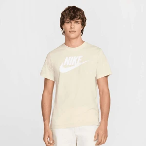 Nike Sportswear Tee Icon Futura mężczyźni T-Shirty i Polo beż rozmiar Odzież