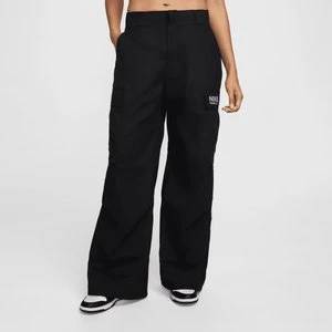 Sportswear Woven Oversized Pant High Rise, markiNike, Bojówki, w kolorze czarny, rozmiar: