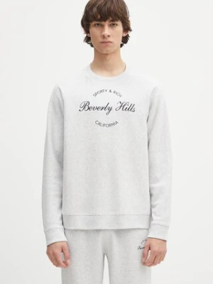 Sporty & Rich bluza Beverly Script Soft kolor szary z nadrukiem ST082626257GY03