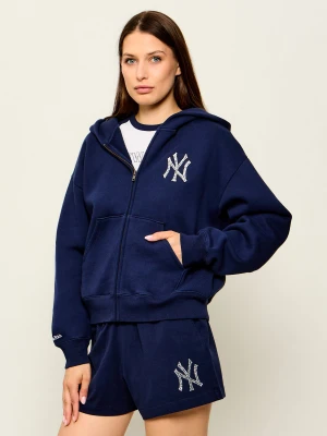 Sporty&Rich Bluza Yankees Krystal | Relaxed fit Sporty & Rich granatowy