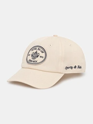 Sporty & Rich czapka z daszkiem bawełniana Eden Crest kolor beżowy AC04060621CR01