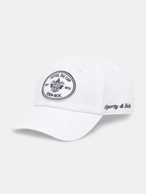 Sporty & Rich czapka z daszkiem bawełniana Eden Crest kolor biały AC04060621WH01