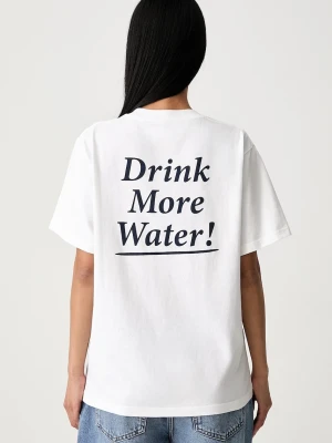 Sporty & Rich Drink More Water T-shirt bawełniany damski