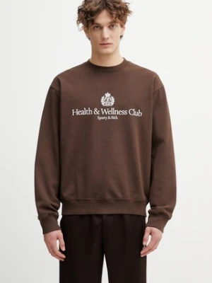 Sporty & Rich H&W Crest bluza oversize bawełniana męska