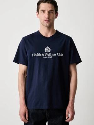 Sporty & Rich H&W Crest T-shirt bawełniany