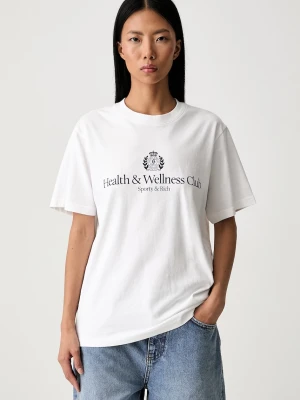 Sporty & Rich H&W Crest T-shirt bawełniany