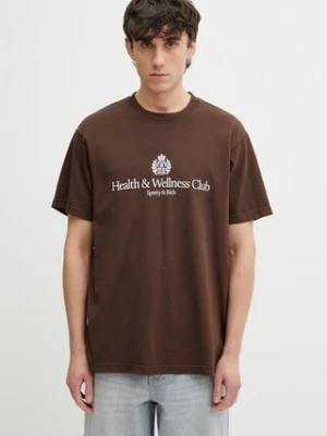 Sporty & Rich H&W Crest t-shirt bawełniany męski