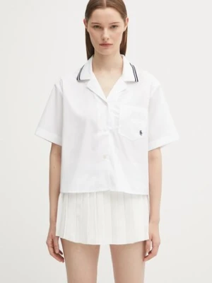 Sporty & Rich koszula bawełniana Src Sailor damska kolor biały relaxed z kołnierzykiem klasycznym SI023602302WH01