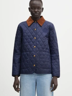 Sporty & Rich kurtka NY Crest Nylon Quilted kolor granatowy przejściowa JA01962243BL106