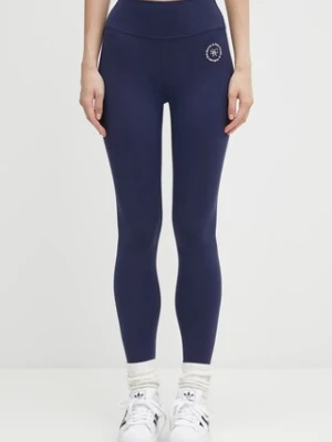 Sporty & Rich legginsy Srhwc damskie kolor granatowy z nadrukiem PA002621305BL106