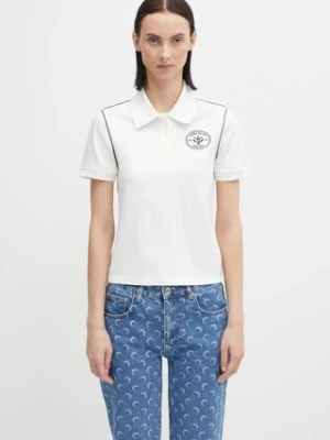 Sporty & Rich polo Eden Crest Embroidered Pique damski kolor biały TO05760666WH50