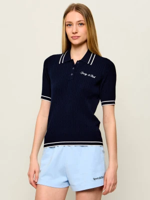 Sporty&Rich Polo | Regular Fit Sporty & Rich granatowy