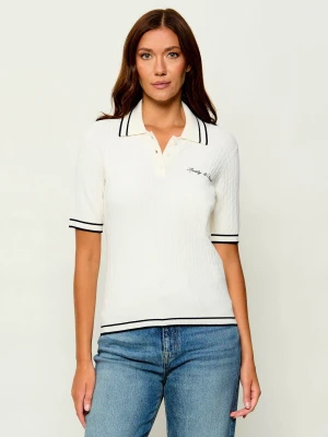 Sporty&Rich Polo | Slim Fit Sporty & Rich ecru