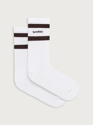 Sporty & Rich Serif Logo skarpety damskie