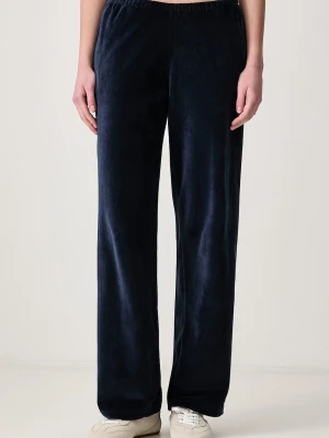 Sporty & Rich Signature Logo Krystal spodnie dresowe welurowe damskie