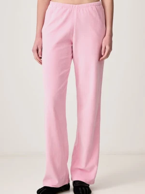 Sporty & Rich Signature Logo Krystal spodnie dresowe welurowe damskie