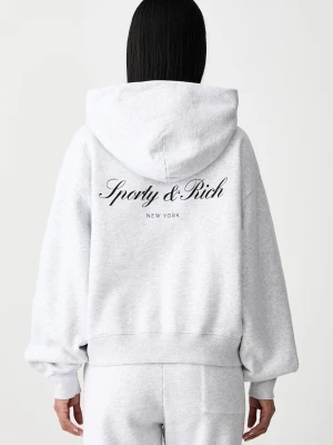 Sporty & Rich Signature NY bluza z kapturem bawełniana damska