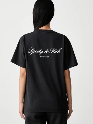 Sporty & Rich Signature NY T-shirt bawełniany damski