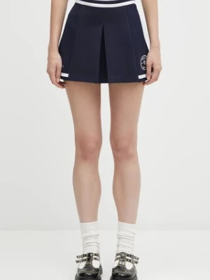Sporty & Rich spódnica Eden Crest Embroidered Mila kolor granatowy mini rozkloszowana SK01160666BL107