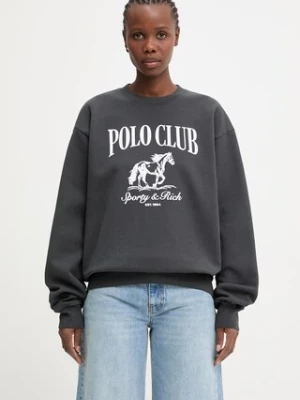 Sporty & Rich Stallion bluza oversize bawełniana damska