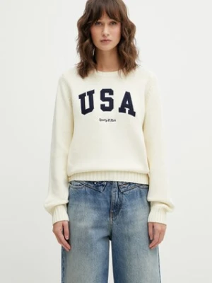 Sporty & Rich sweter bawełniany USA Knitted