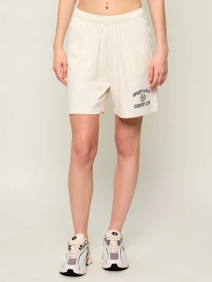 Sporty&Rich Szorty Varsity Crest | Relaxed fit Sporty & Rich ecru