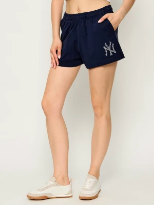 Sporty&Rich Szorty Yankees Krystal | Regular Fit Sporty & Rich granatowy