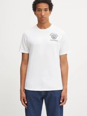 Sporty & Rich t-shirt bawełniany California Emblem Soft kolor biały z nadrukiem TO089625508WH01