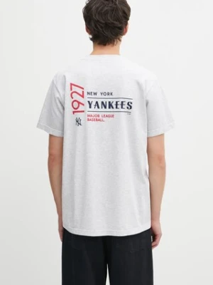 Sporty & Rich t-shirt bawełniany Champions kolor szary z nadrukiem TO043623633GY03