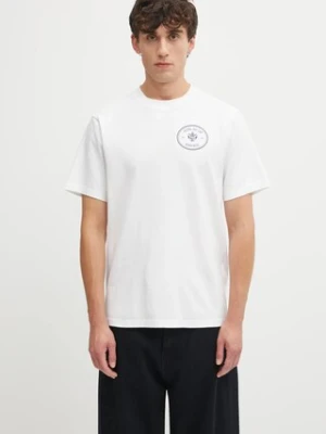 Sporty & Rich t-shirt bawełniany Eden Crest Kennedy kolor biały z nadrukiem TO043501621WH01
