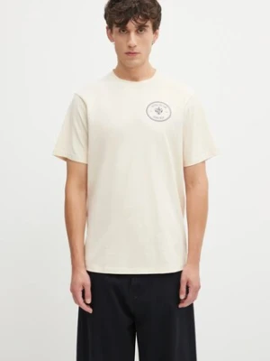 Sporty & Rich t-shirt bawełniany Kennedy Crest kolor beżowy gładki TO04360666CR01
