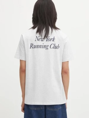 Sporty & Rich t-shirt bawełniany Run Club męski kolor szary z nadrukiem TO04362175GY03