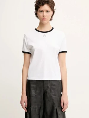 Sporty & Rich t-shirt bawełniany Srhwc Ringer damski kolor biały TO081622305WH01