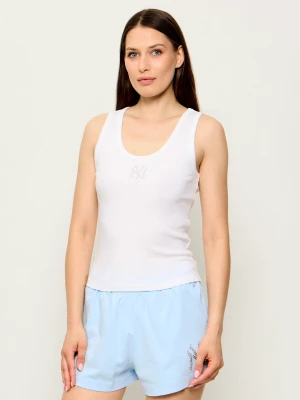 Sporty&Rich Top Yankees Krystal | Slim Fit Sporty & Rich biały