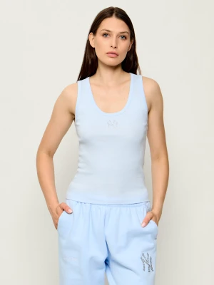 Sporty&Rich Top Yankees Krystal | Slim Fit Sporty & Rich błękitny