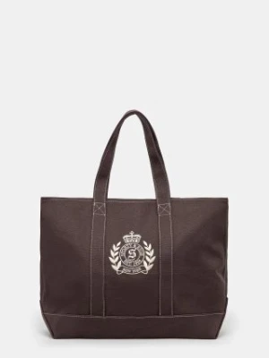 Sporty & Rich torebka NY Crest Tote kolor brązowy BA006512243BR03