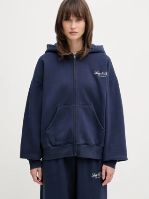 Sporty & Rich Vendome LA bluza rozpinana z kapturem bawełniana damska