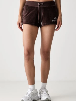 Sporty & Rich x Juicy Couture szorty welurowe damskie