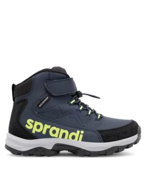 Sprandi Trapery Winter Wave CP86-25067 Granatowy