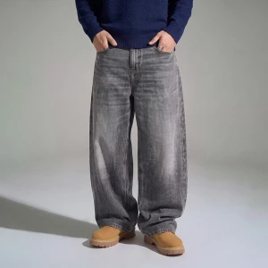 Sprane jeansy wide leg szare House