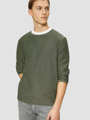 Sprany sweter z dzianiny QS oliwkowy