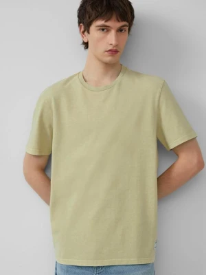 Sprany T-shirt basic wykonany z miękkiego, ciężkiego dżerseju QS oliwkowy