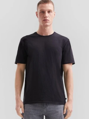 Sprany T-shirt z kontrastowymi detalami QS czarny