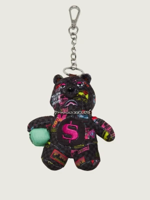 Sprayground Brelok Global Mogul Cyber Punk Bear czarny