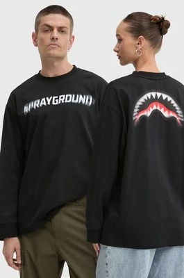 Sprayground longsleeve bawełniany kolor czarny z nadrukiem SP624