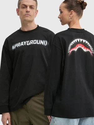 Sprayground longsleeve bawełniany kolor czarny z nadrukiem SP624