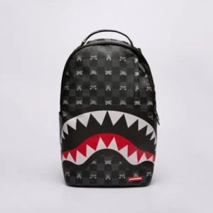 Sprayground Plecak Peeking Character Check Grey Backpack