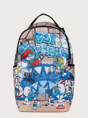 Sprayground plecak SMURFS beżowy